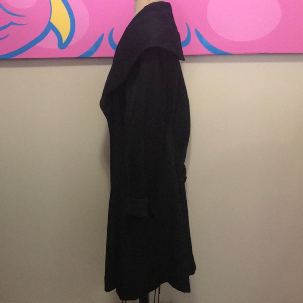 Vintage Black Wool Coat 1950s Princess Style - Picture 11 of 16
